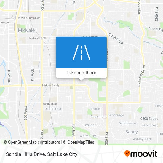 Sandia Hills Drive map