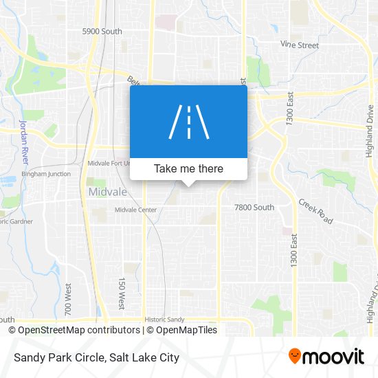 Sandy Park Circle map