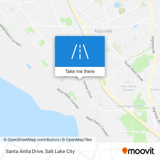 Santa Anita Drive map