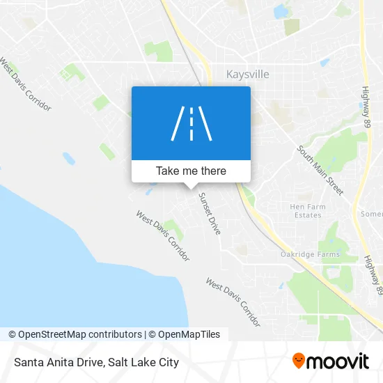 Santa Anita Drive map