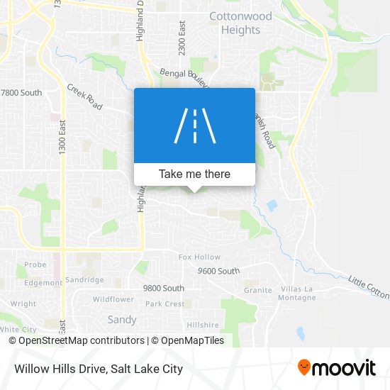 Willow Hills Drive map