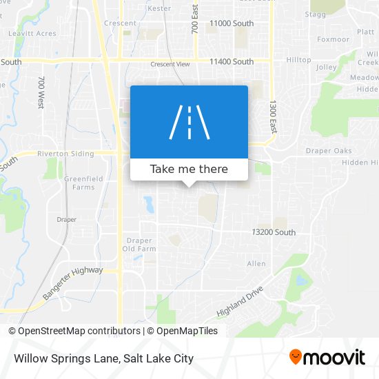 Willow Springs Lane map