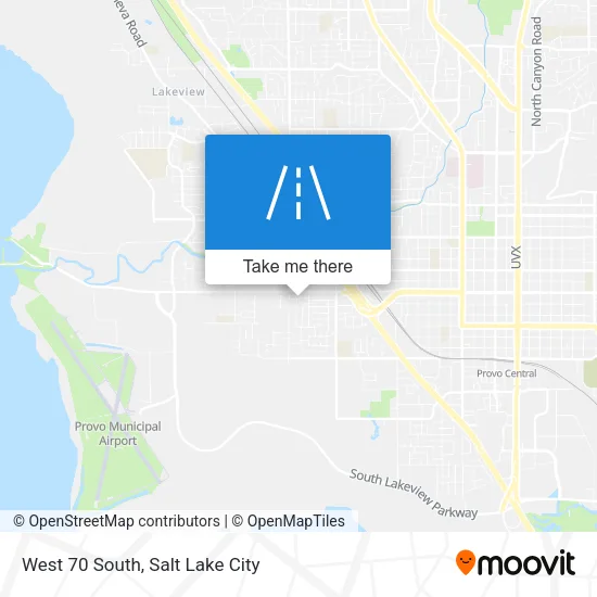 Mapa de West 70 South