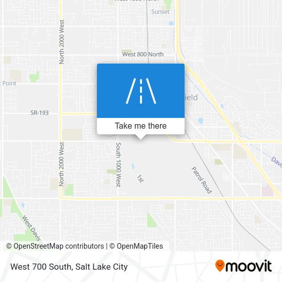 Mapa de West 700 South