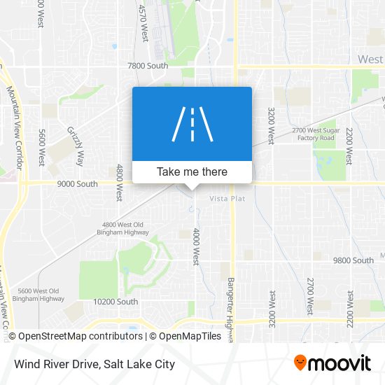 Wind River Drive map