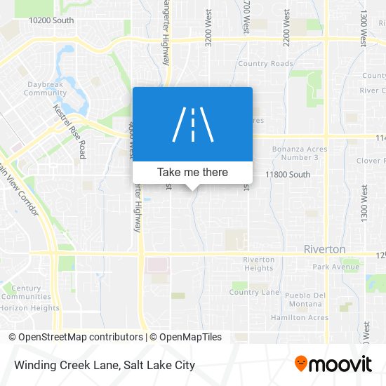 Winding Creek Lane map