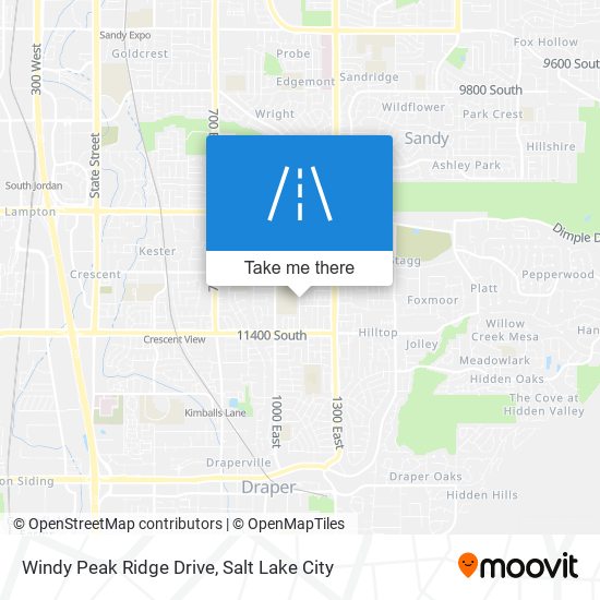 Windy Peak Ridge Drive map