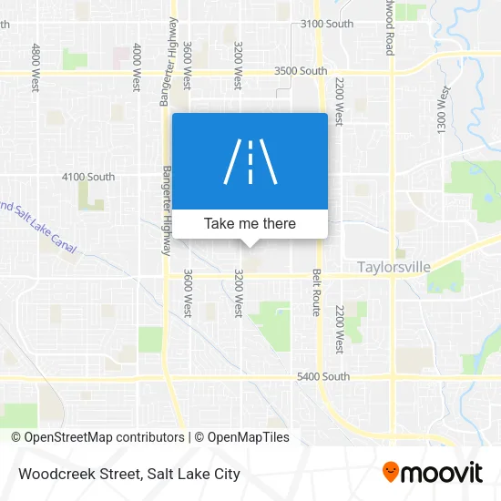 Woodcreek Street map
