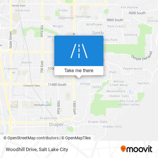 Woodhill Drive map