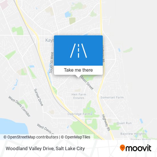 Mapa de Woodland Valley Drive