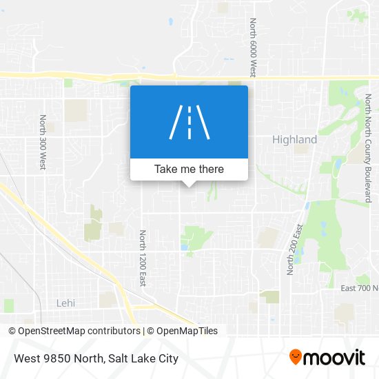 Mapa de West 9850 North