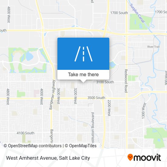 West Amherst Avenue map