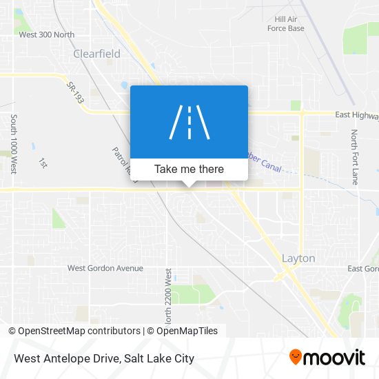 West Antelope Drive map