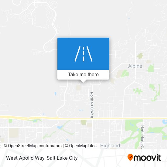 West Apollo Way map