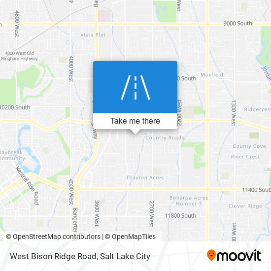 Mapa de West Bison Ridge Road