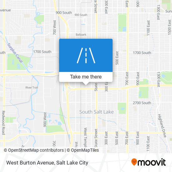 West Burton Avenue map