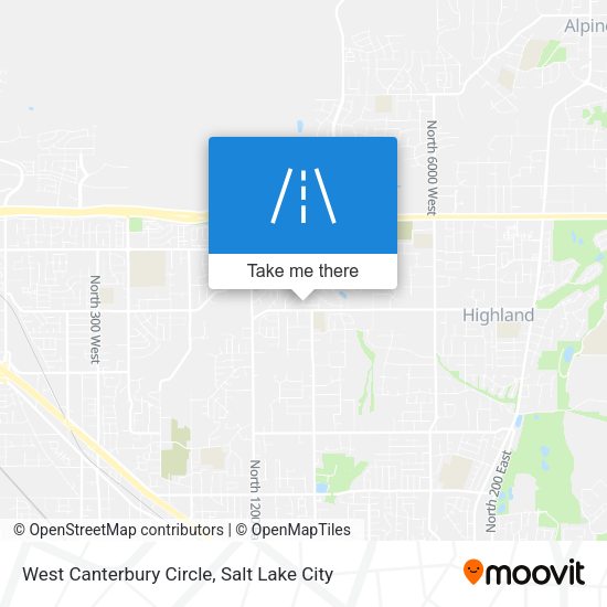 West Canterbury Circle map