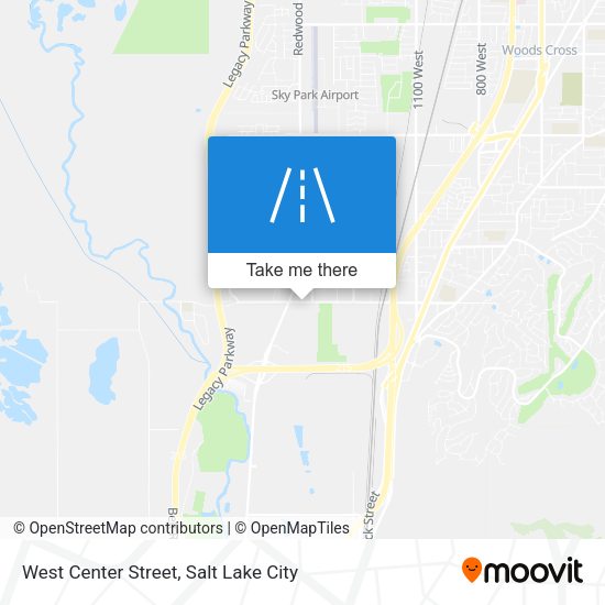 West Center Street map