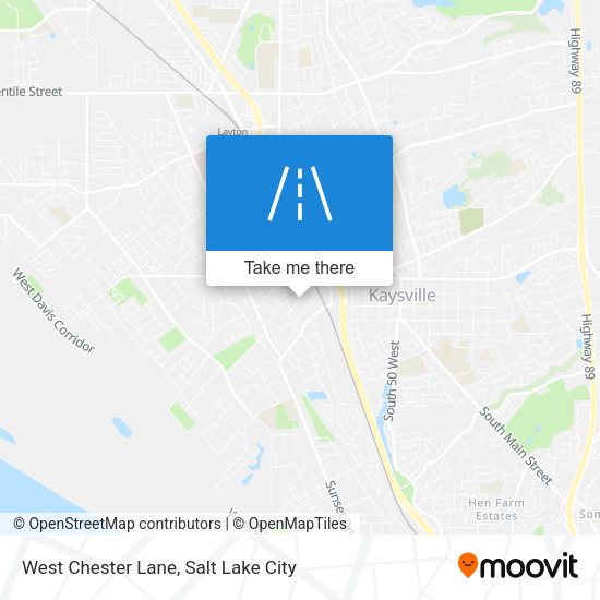Mapa de West Chester Lane