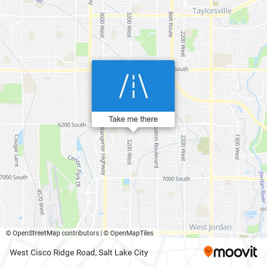 Mapa de West Cisco Ridge Road