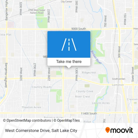 West Cornerstone Drive map