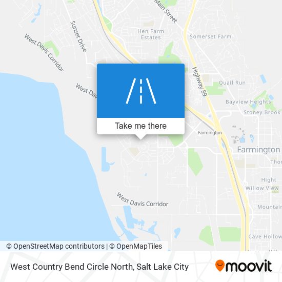 West Country Bend Circle North map