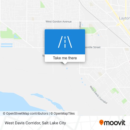 West Davis Corridor map