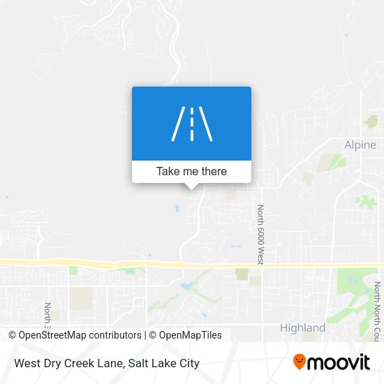 Mapa de West Dry Creek Lane