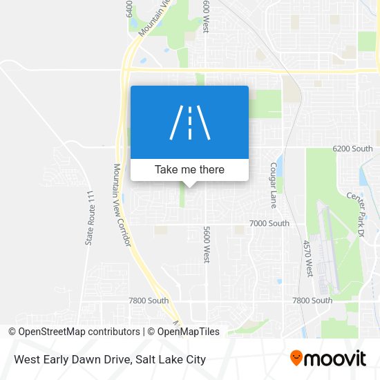 West Early Dawn Drive map