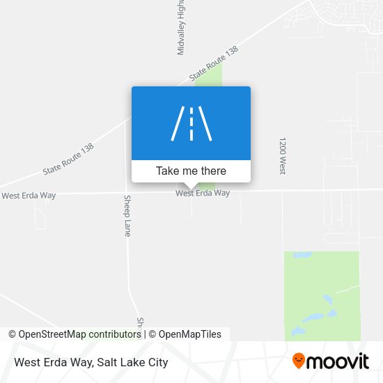 West Erda Way map