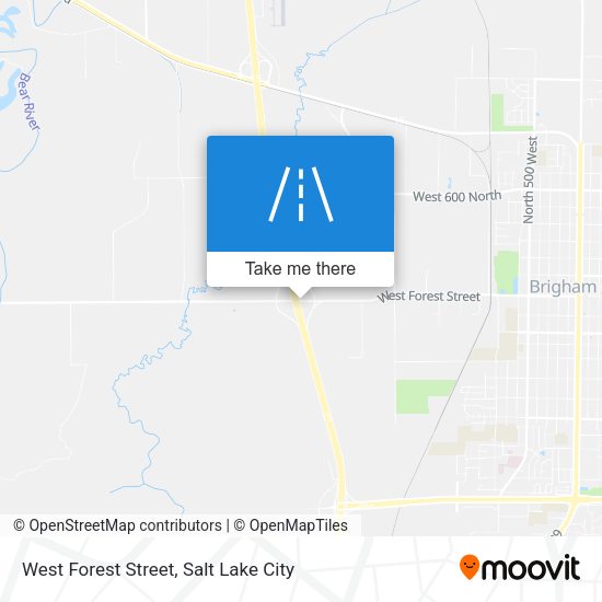 West Forest Street map