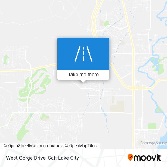 West Gorge Drive map