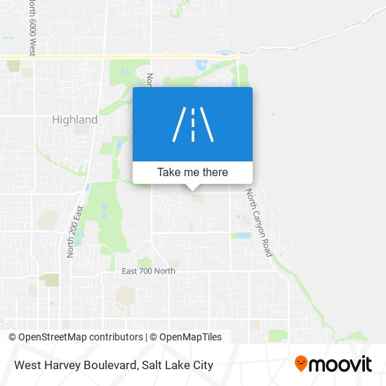 West Harvey Boulevard map
