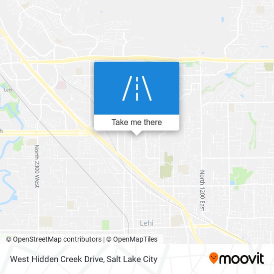 West Hidden Creek Drive map