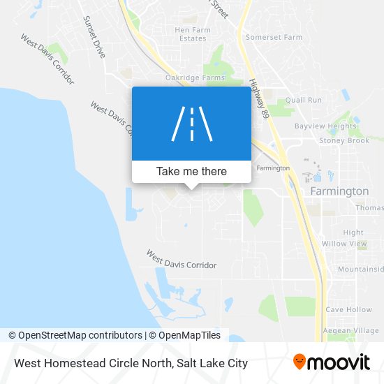 Mapa de West Homestead Circle North