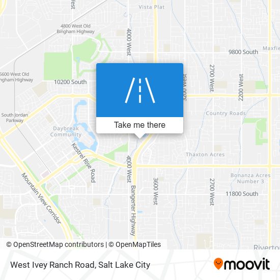 West Ivey Ranch Road map