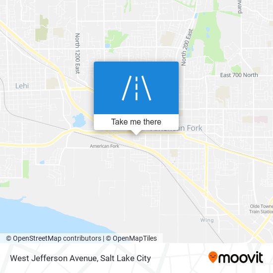 Mapa de West Jefferson Avenue