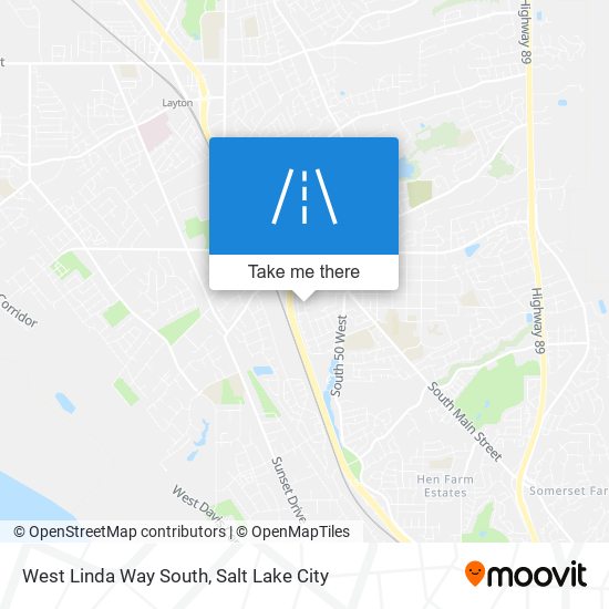 West Linda Way South map