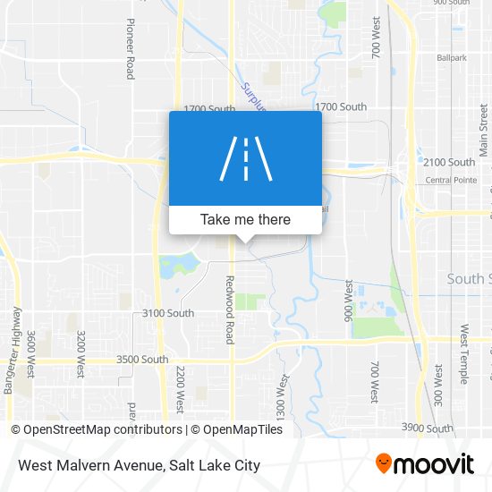 West Malvern Avenue map