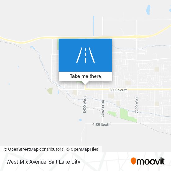 West Mix Avenue map