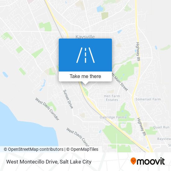 West Montecillo Drive map