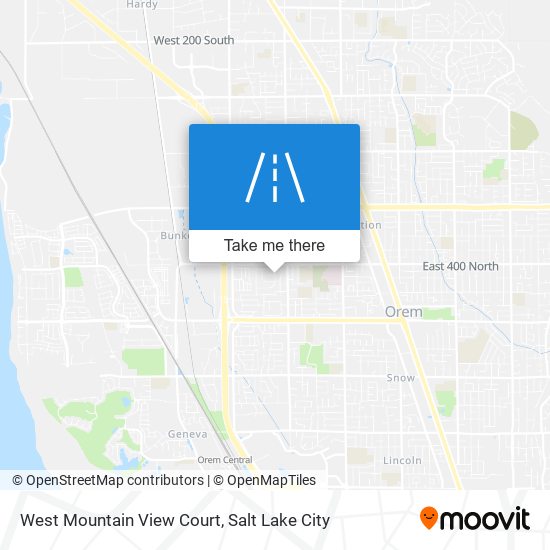 West Mountain View Court map