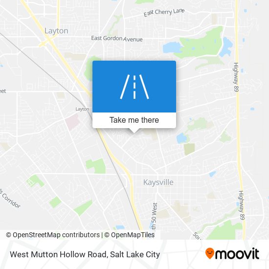 West Mutton Hollow Road map