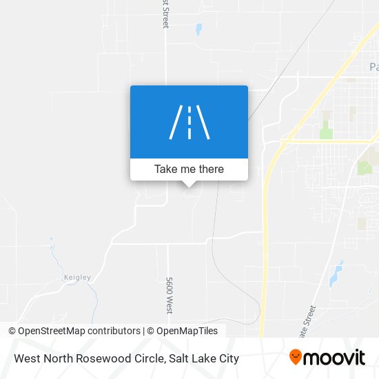 Mapa de West North Rosewood Circle