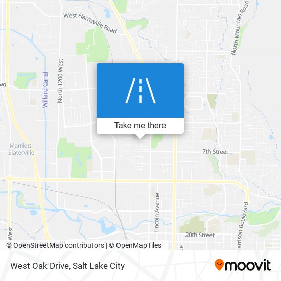 West Oak Drive map