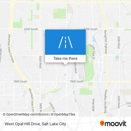 West Opal Hill Drive map