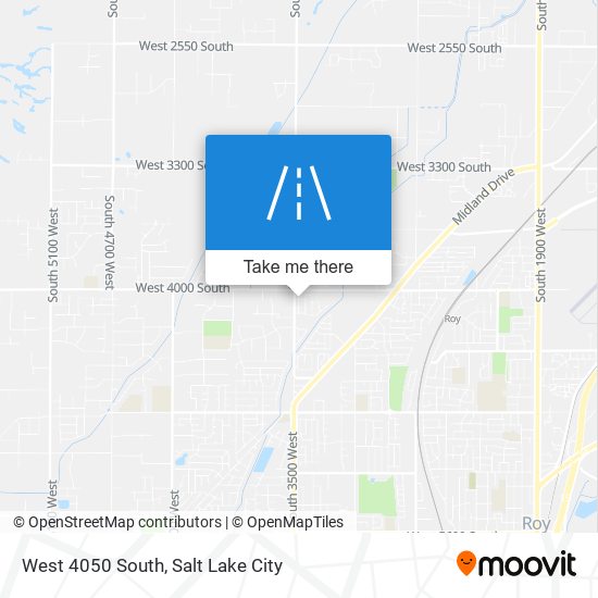 West 4050 South map