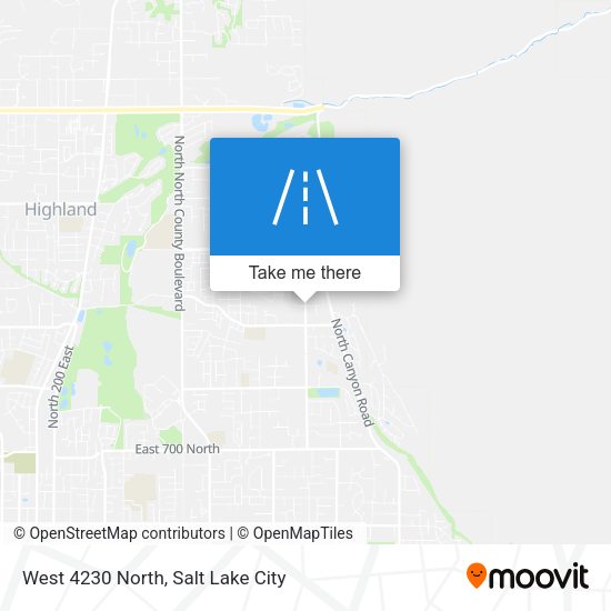 Mapa de West 4230 North