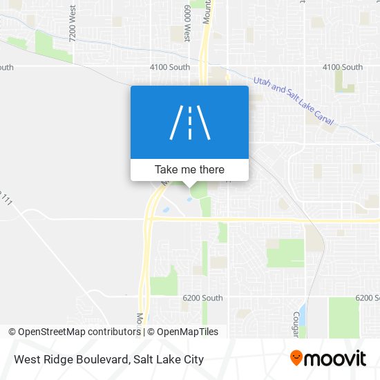 Mapa de West Ridge Boulevard