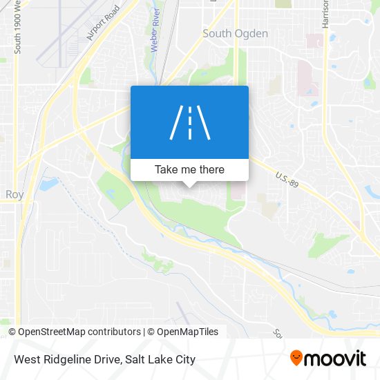 West Ridgeline Drive map